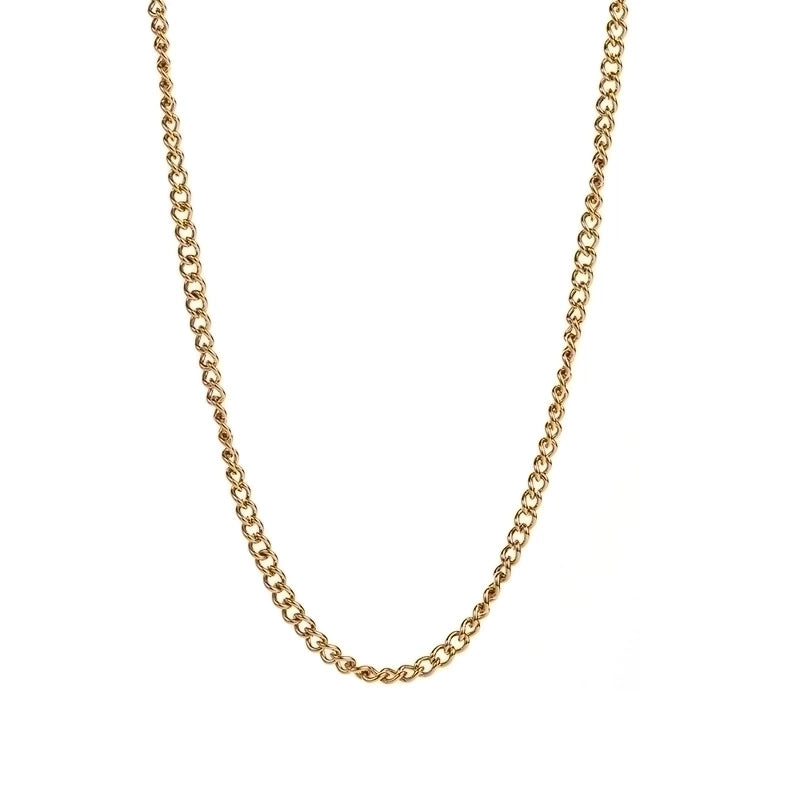 Casual Minimalist Solid Color 304 Stainless Steel 18K Gold Plated Stainless Steel Necklaces