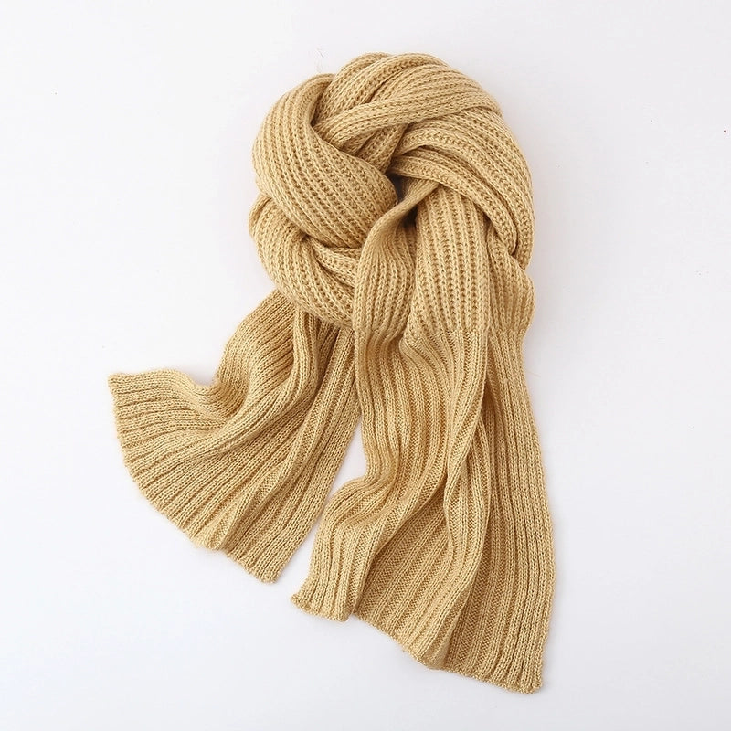 Women's Minimalist Classic Style Color Block Acrylic Scarf