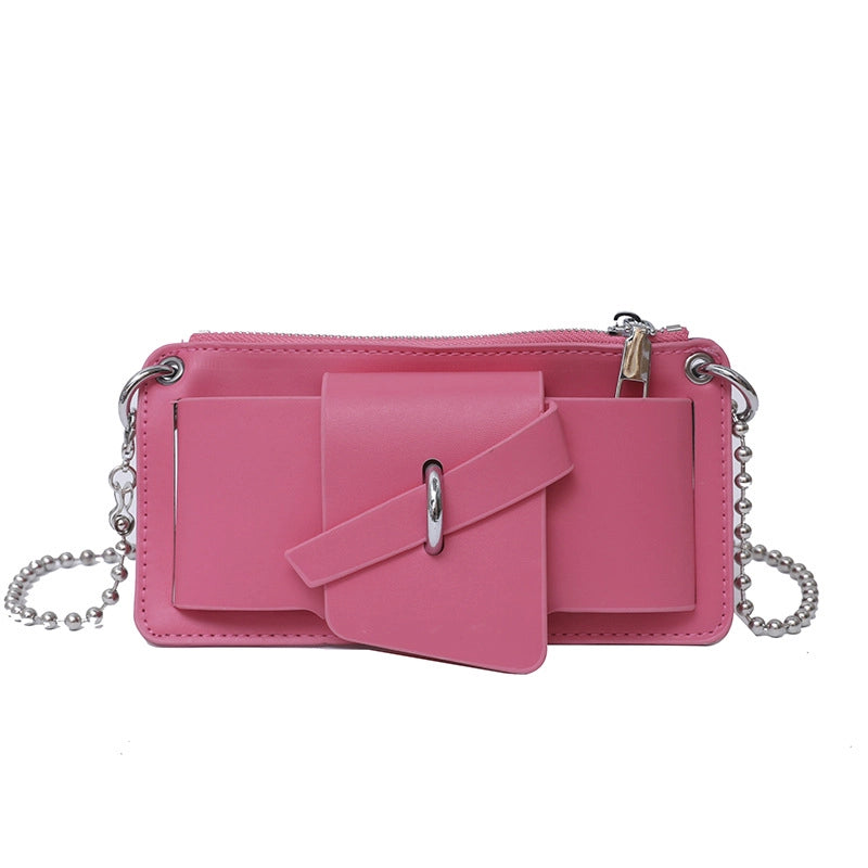 Women's Small Summer Pu Leather Classic Style Square Bag