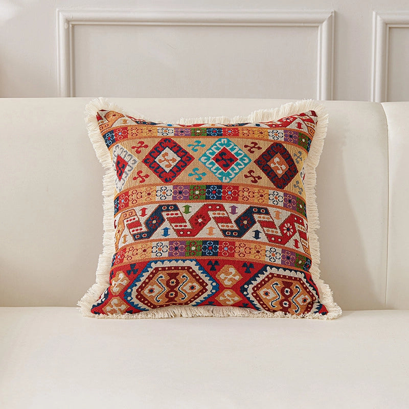 Minimalist Classic Style Geometric Cotton And Linen Pillow Cases