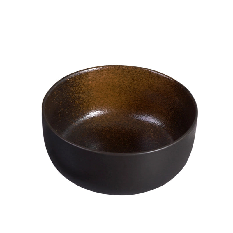 Ceramic Retro Soup Bowl Salad Bowl Dishes Dish Bowl Ramen Bowl Large Soup Household Bowl