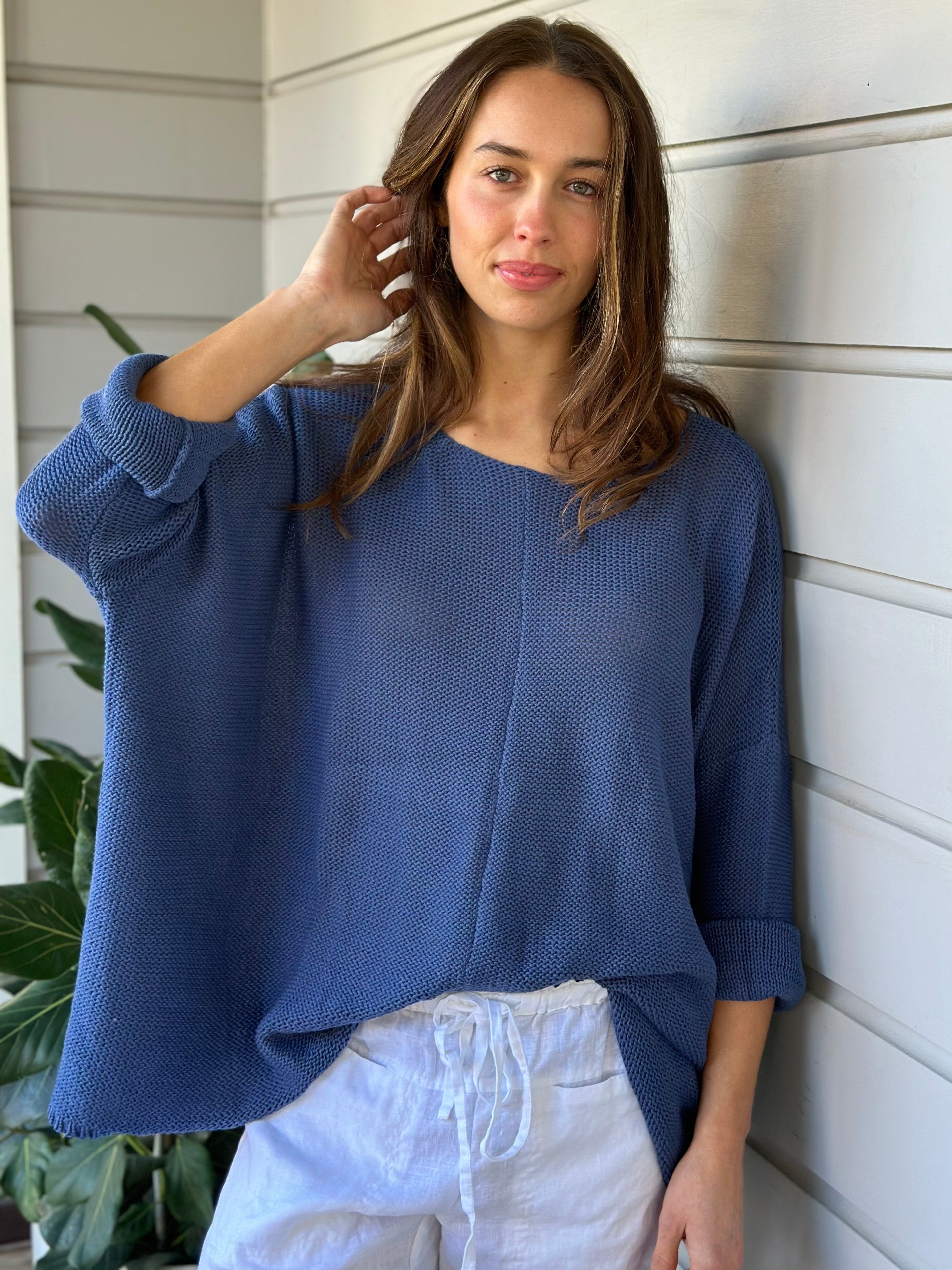 stella jersey - denim cotton knit