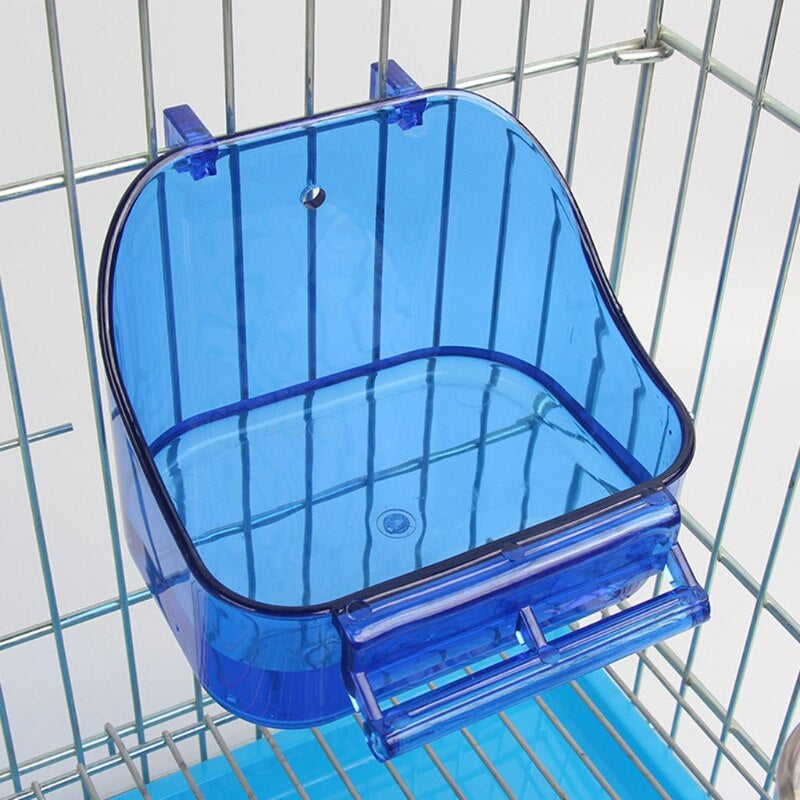 Transparent Bird Food Tray Box