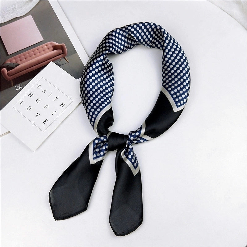 Alloy Scarf (1 Scallop Floral Blue)