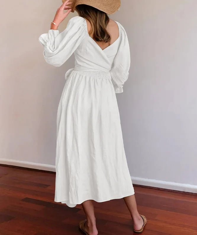 🔥Promotion - 49% OFF🔥French Ruffled Lantern Sleeves Multi-wear Dress
