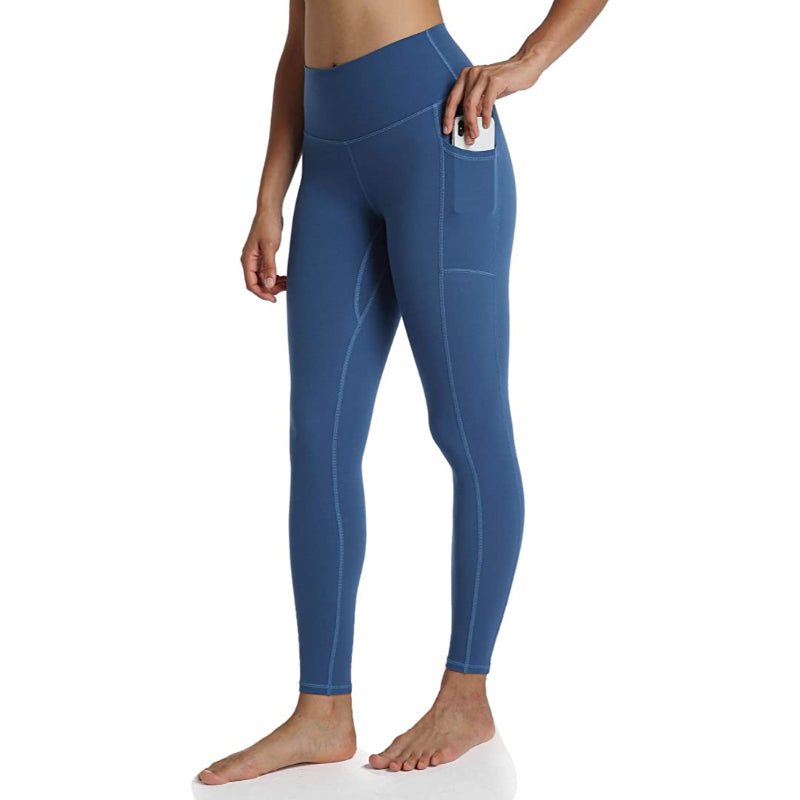 Women's High Waisted Yoga Pants Length Leggings With Pockets