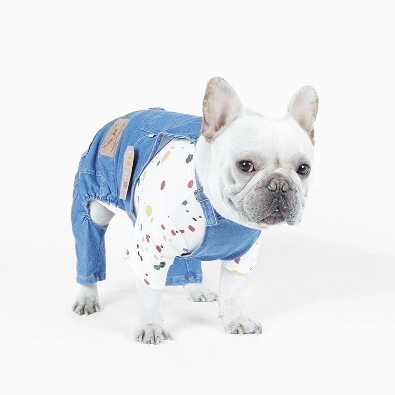 Minimalist Cotton Solid Color Pet Clothing