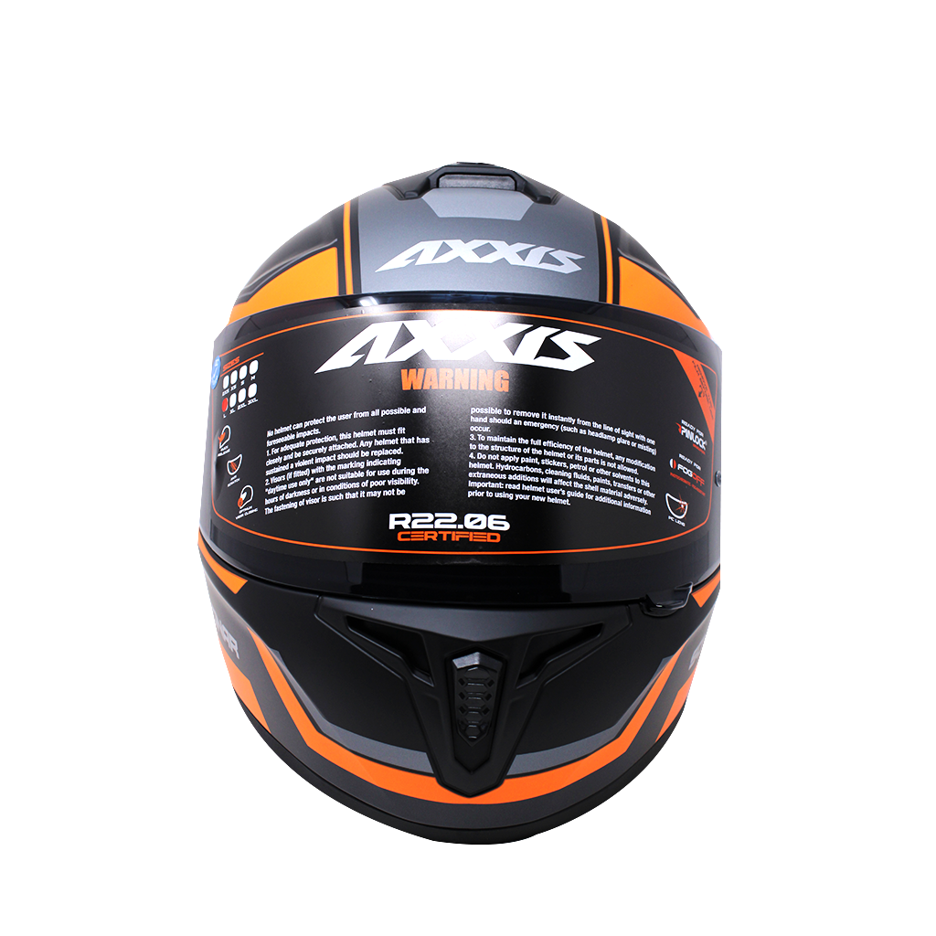 Casco Integral Axxis Draken Naranja