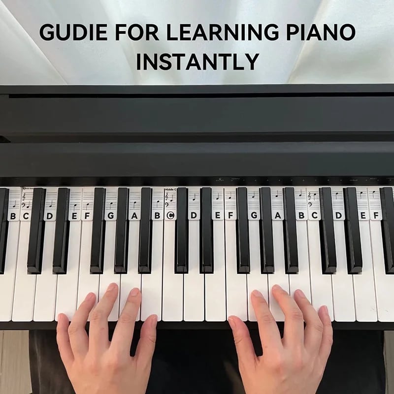 🎁49% OFF🔥🔥--🎄Removable Piano Keyboard Note Labels