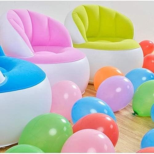 Comfortable Chair Pouf with Backrest.Inflatable Chair Sofa Cushion for Kids.Portable.Single Flocked Lightweight Camping Relaxing Seat
