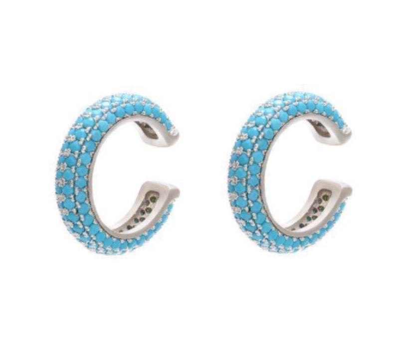 Fashion Geometric Plating Copper Zircon Copper Earrings