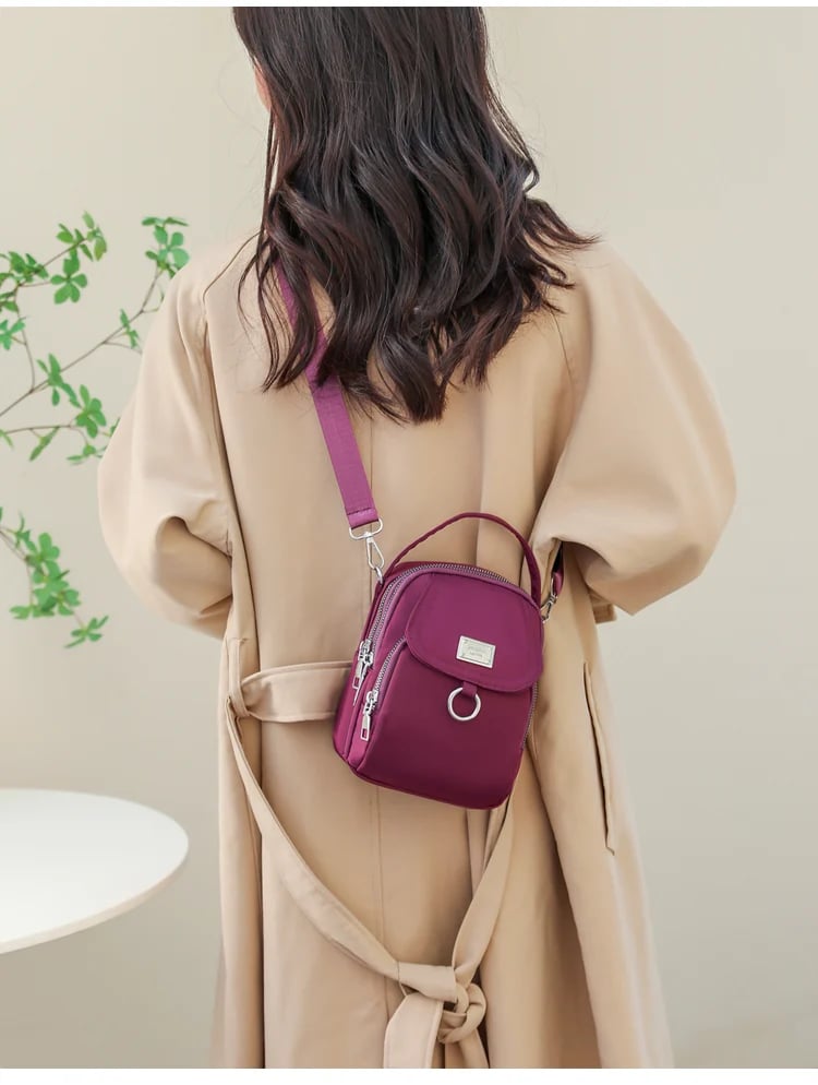 Bolso Bandolera Impermeable Para Mujer, Bolsos Mensajeros De Nailon Elegantes, Sencillos Para El Trabajo