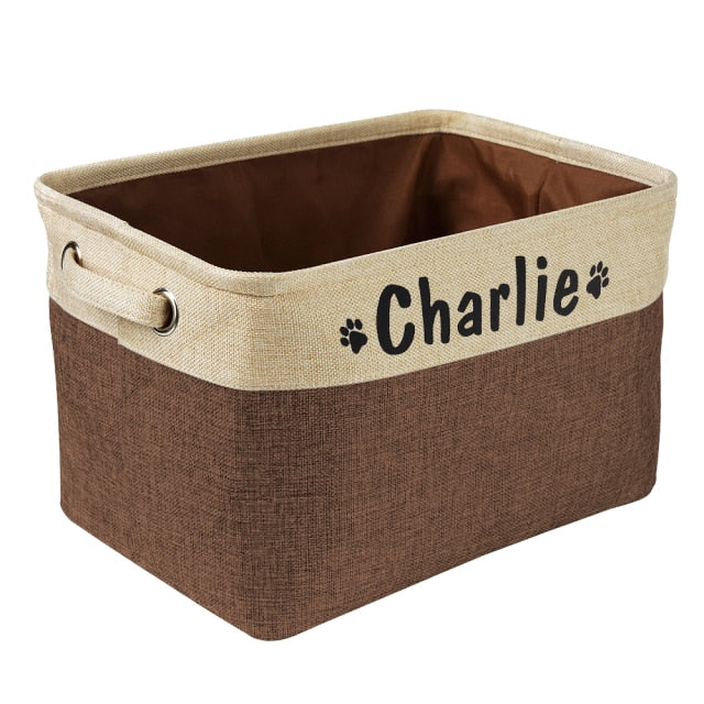 Personalized Pet Storage Basket