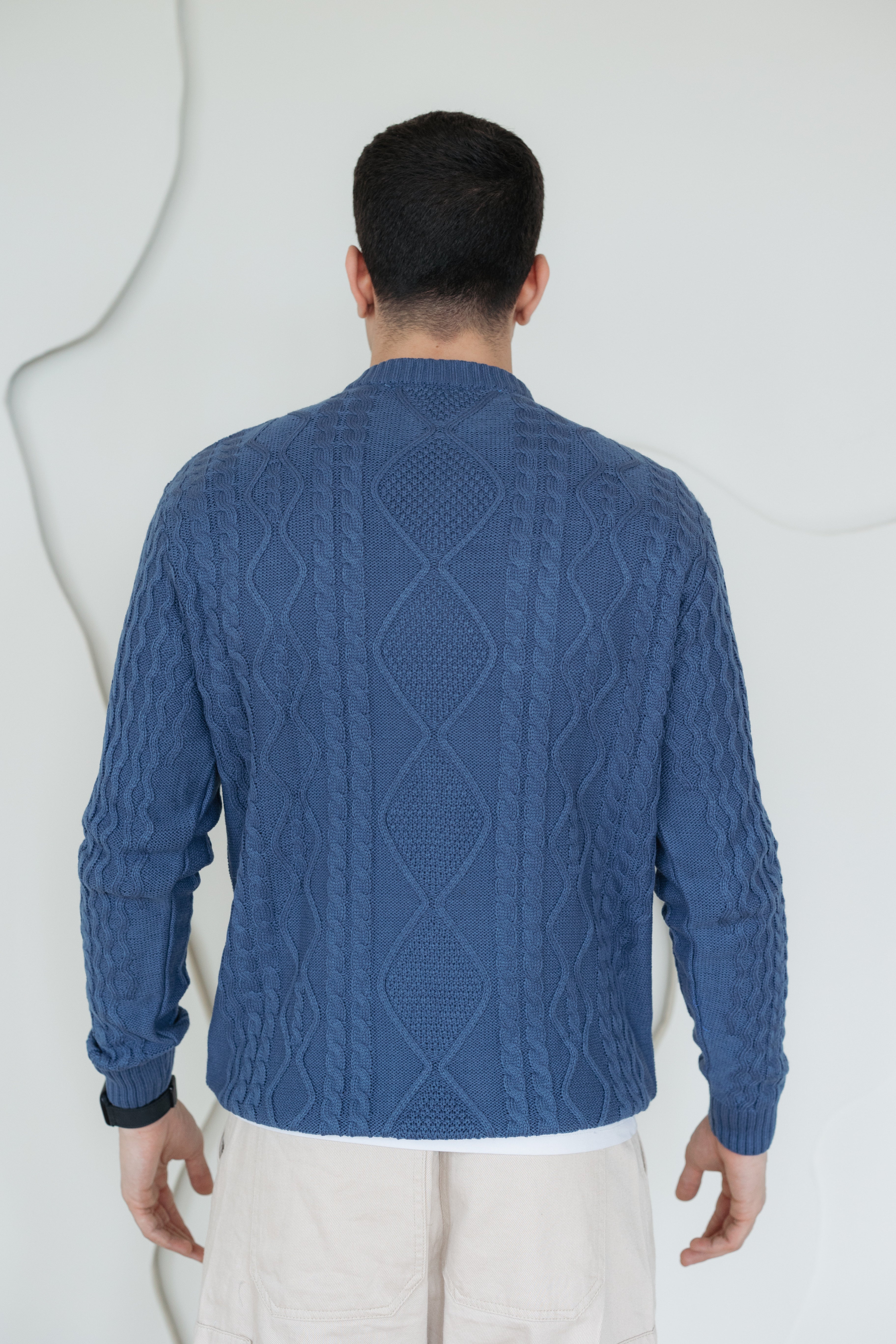 Men Braids Pullover