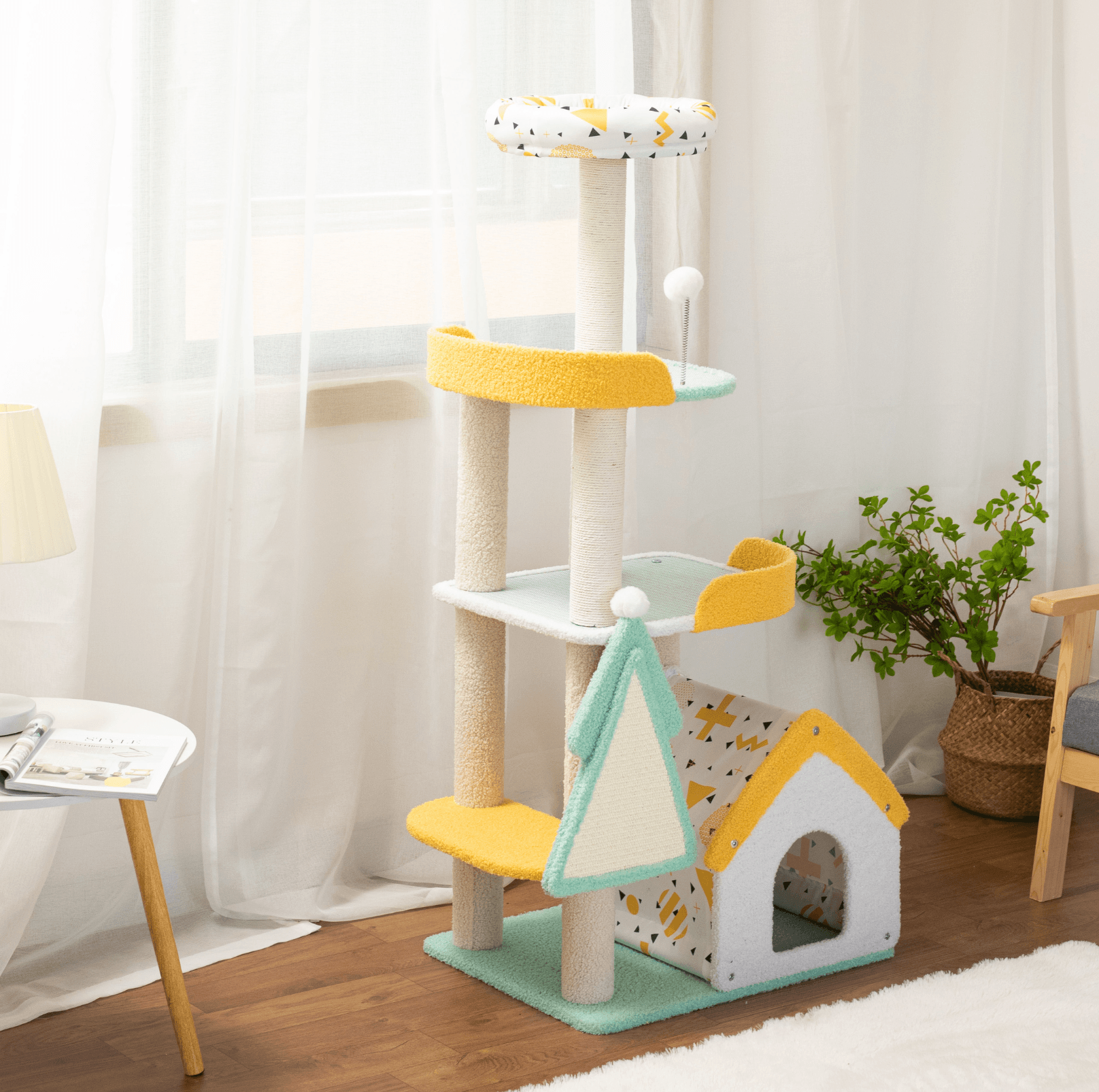 Fairy Tale Paradise Cat Tree With Non-Stick Covering