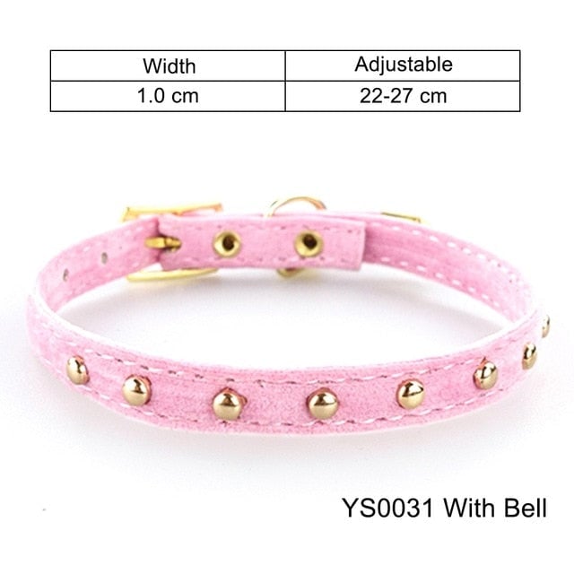PU Leather Small Cat & Dog Collar