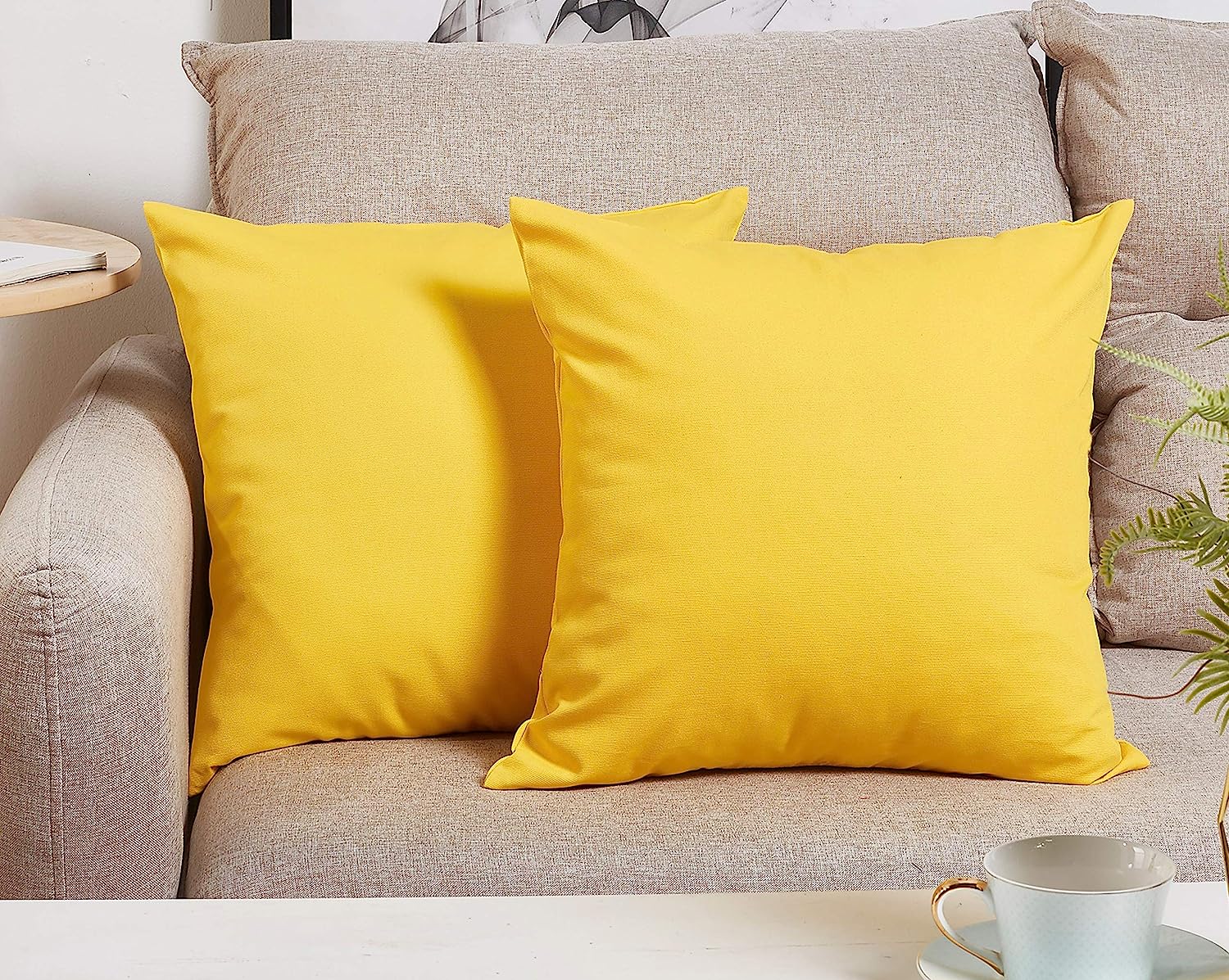 Ochre-Cushion Covers Pack of Two