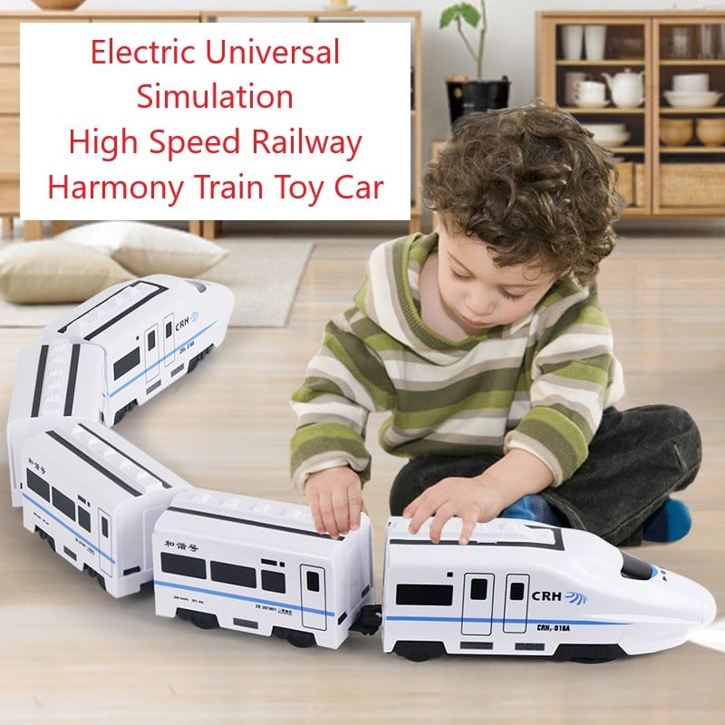 🔥Electric Universal Simulation High Speed Railway Harmony Train Toy