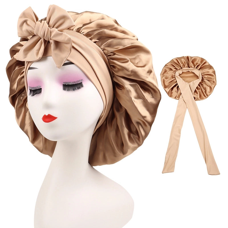 2 Pieces Women's Solid Color Solid Color Eaveless Hair Cap
