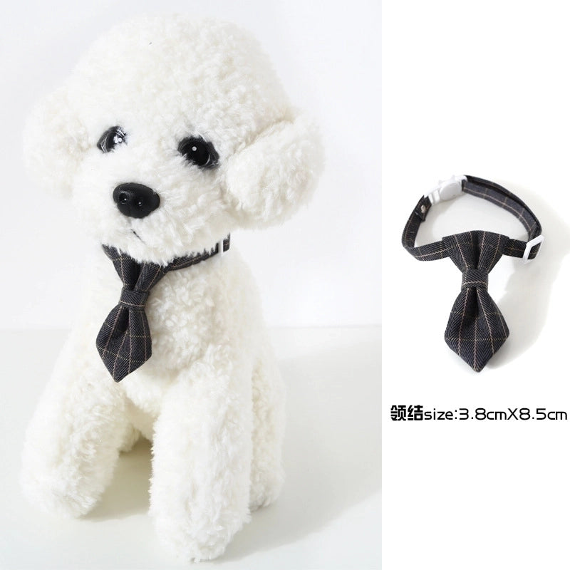 Pet  Bow Tie Tie Adjustable Cat Dog Collar Collar Bell Accessories
