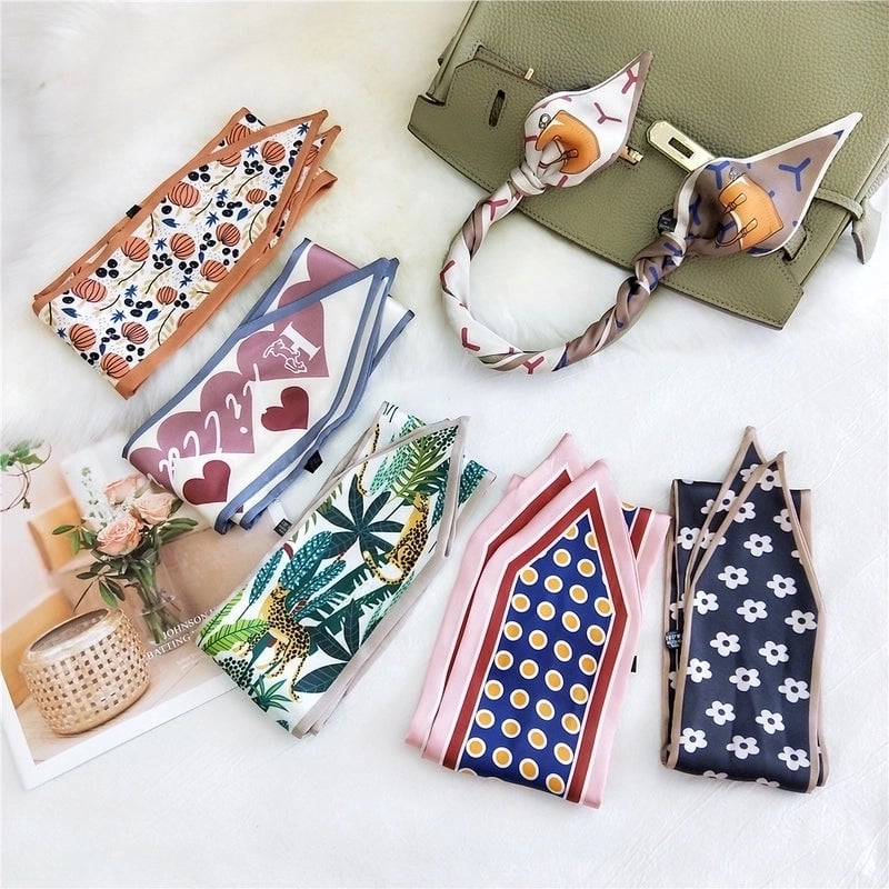 Double-sided Sharp-angled Silk Scarf