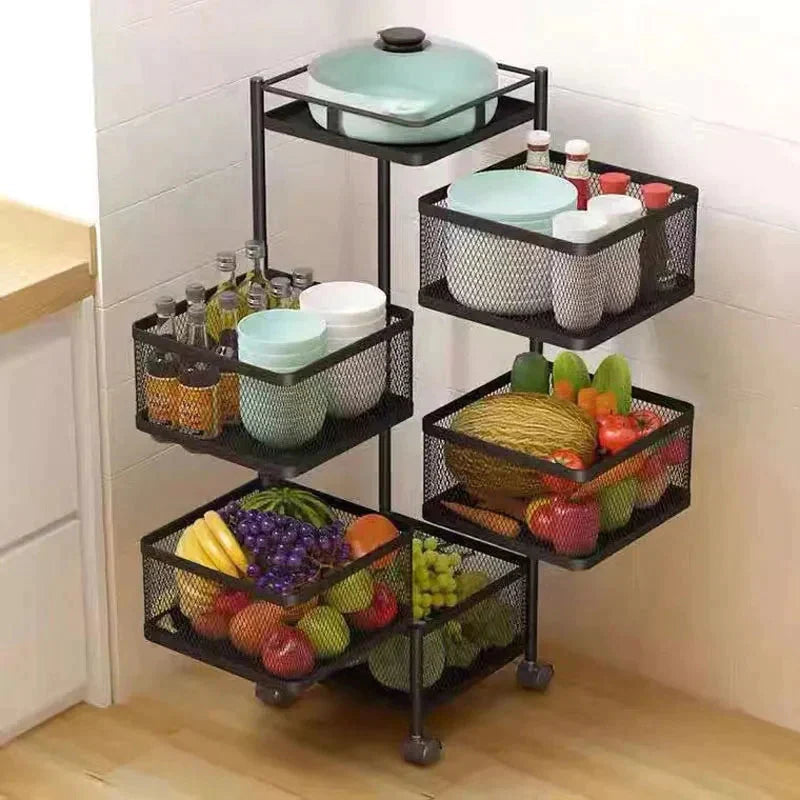 Premium Square Metal Trolley By MATRIX