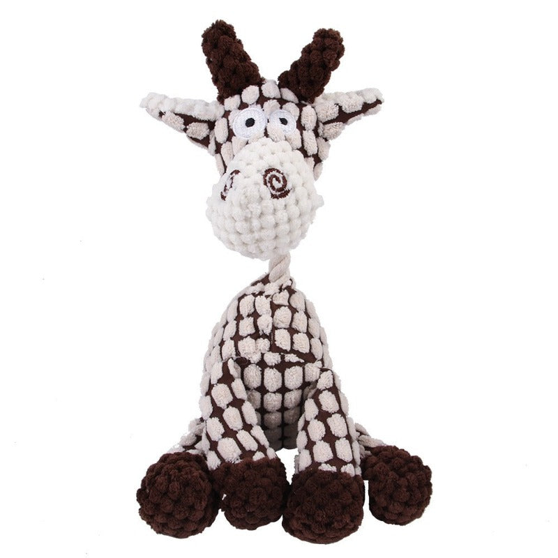 Donkey Shaped Corduroy Chew Toy For Dogs