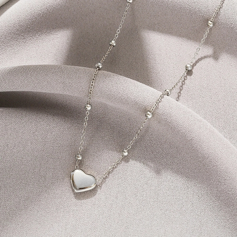 2 Pieces Minimalist Classic Style Geometric Titanium Steel Plating Pendant Necklace