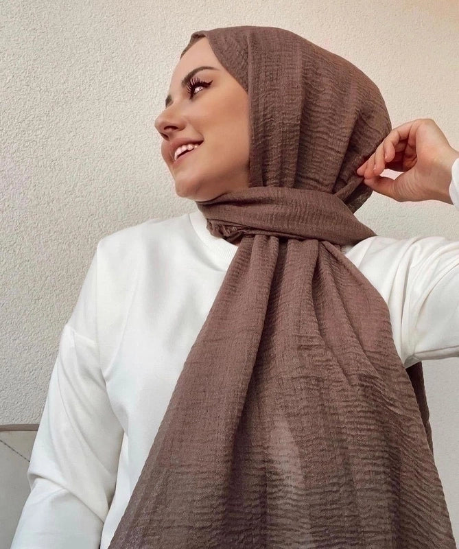 Women's Minimalist Solid Color Satin Printing Shawls