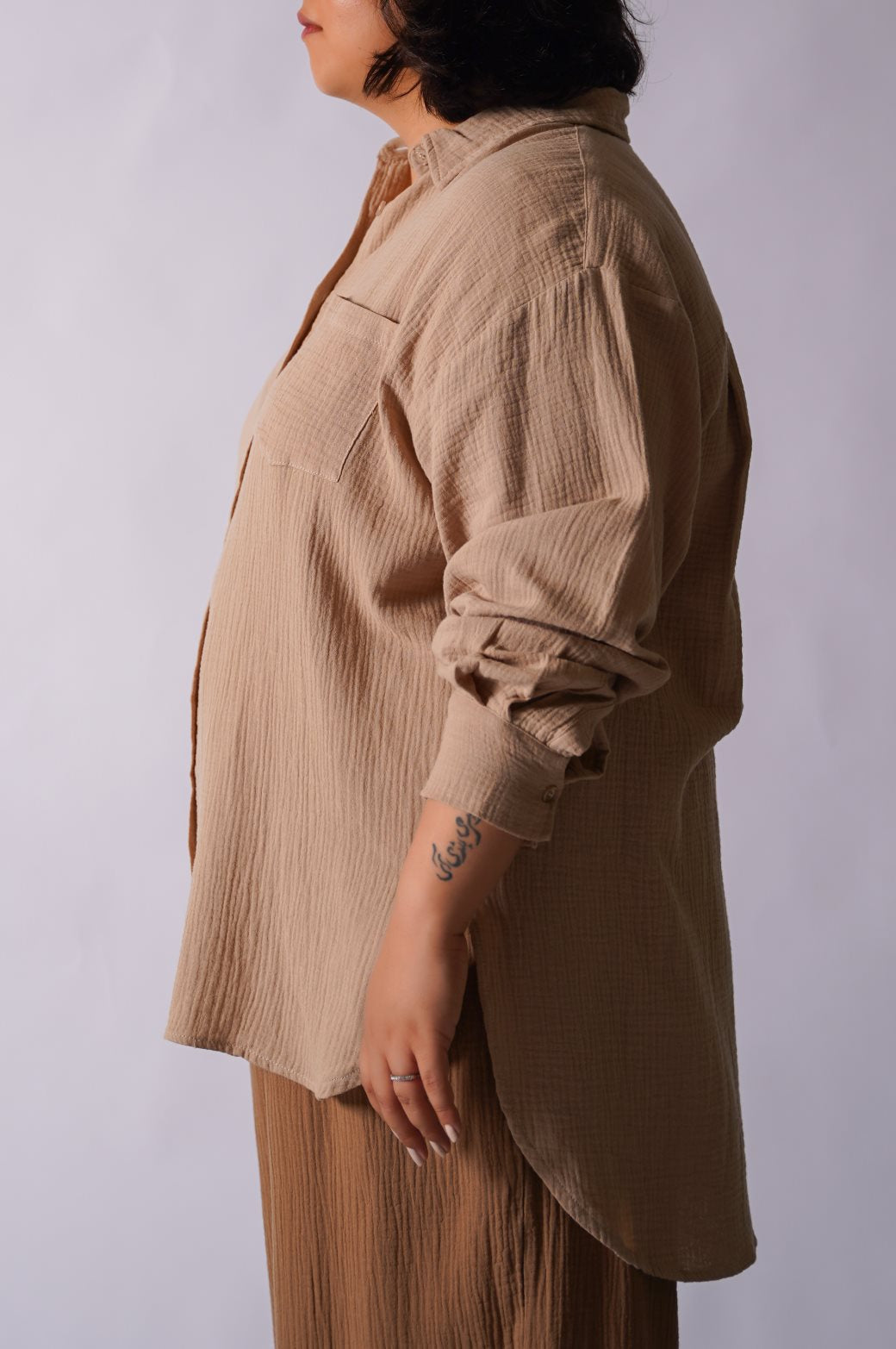 CURVE MUSLIN SHIRT