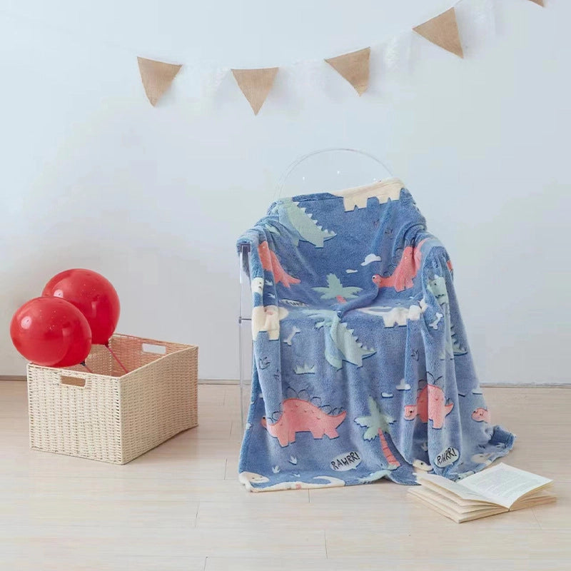Cute Dinosaur Star  Fabric Blanket Bedding