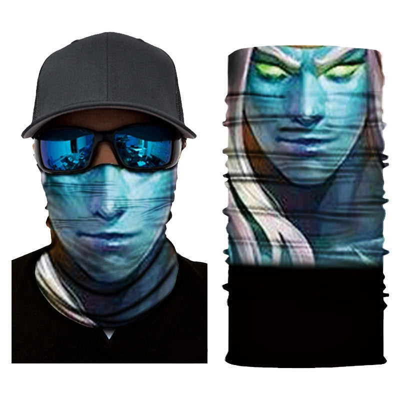 Unisex Casual Skull Printing Kerchief Mask