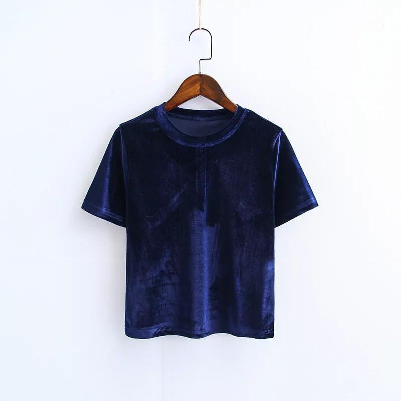Velvet Crop Tee