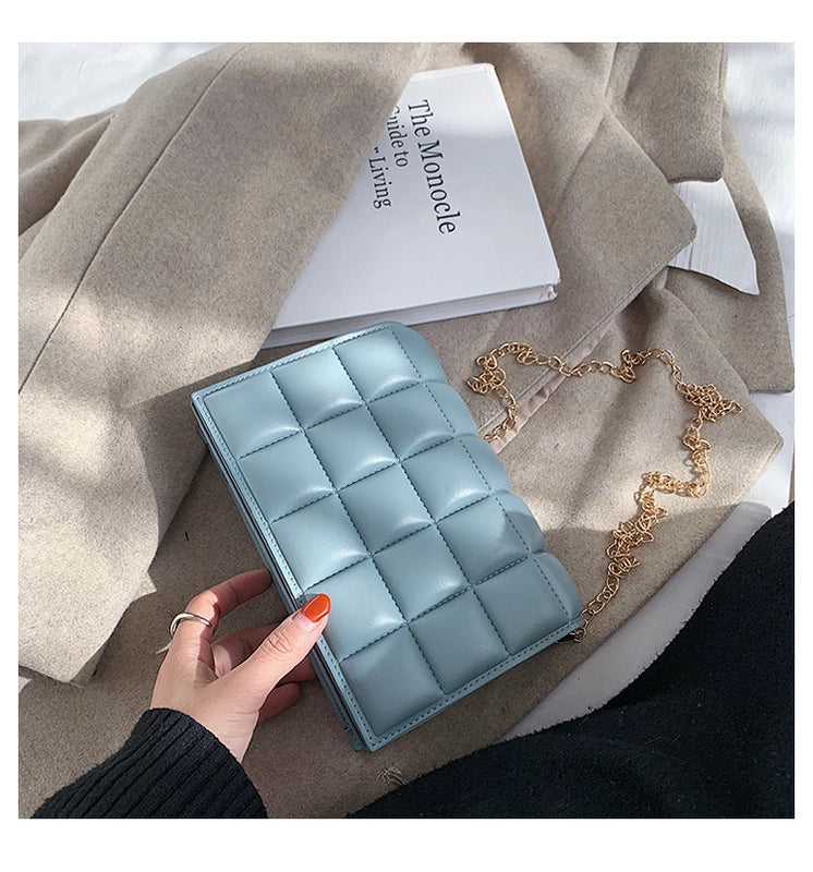 Women's Small Polyester Solid Color Streetwear Square Flip Cover Shoulder Bag