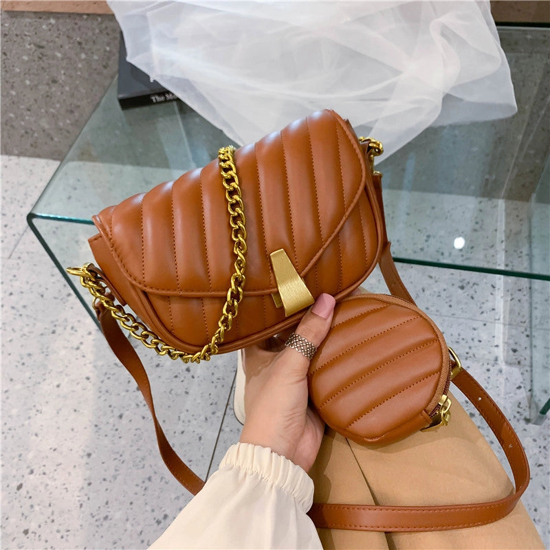 Small Bag Women's Bag New Bag Fashion Fashion Unique One-Shoulder Messenger Bag Korean Style Internet Celebrity Small Square Bag