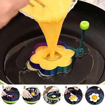 Egg Molds Stainless Steel 4 Pcs Set For Kitchen