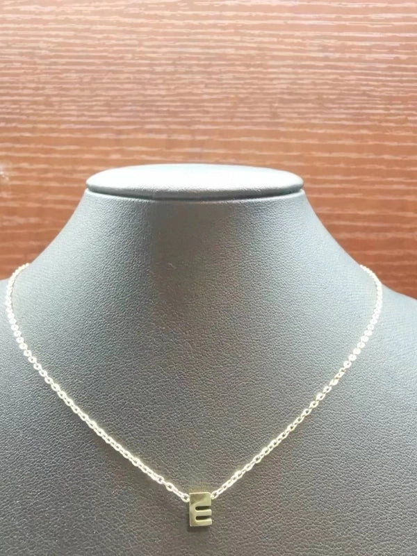 Minimalist Letter Stainless Steel Carving Necklace