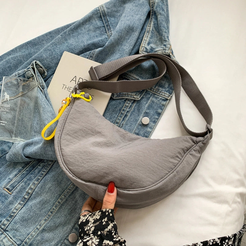 Women's Classic Style Solid Color Nylon Oxford Cloth Waist Bags