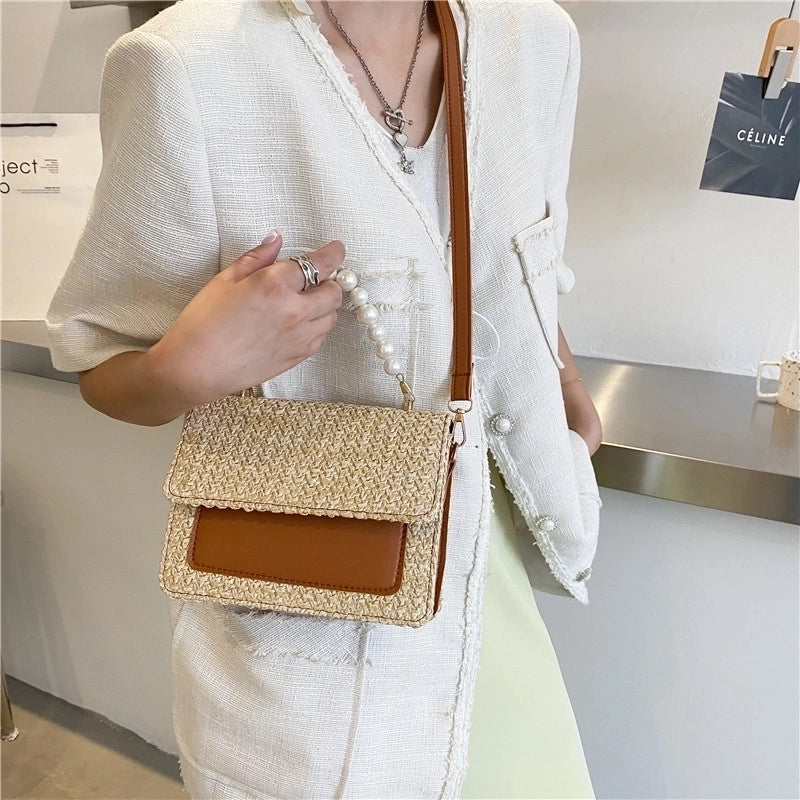 Women's All Seasons Straw Elegant Handbag
