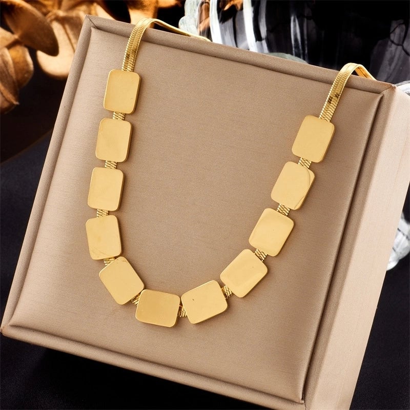 Minimalist Star Heart Shape Titanium Steel Plating Necklace