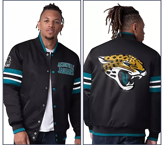 🔥Buy 2 for only $55🎁Buy 2 Get 2 Free🏈NFL Starter Satin Twill Snap Front Jacket