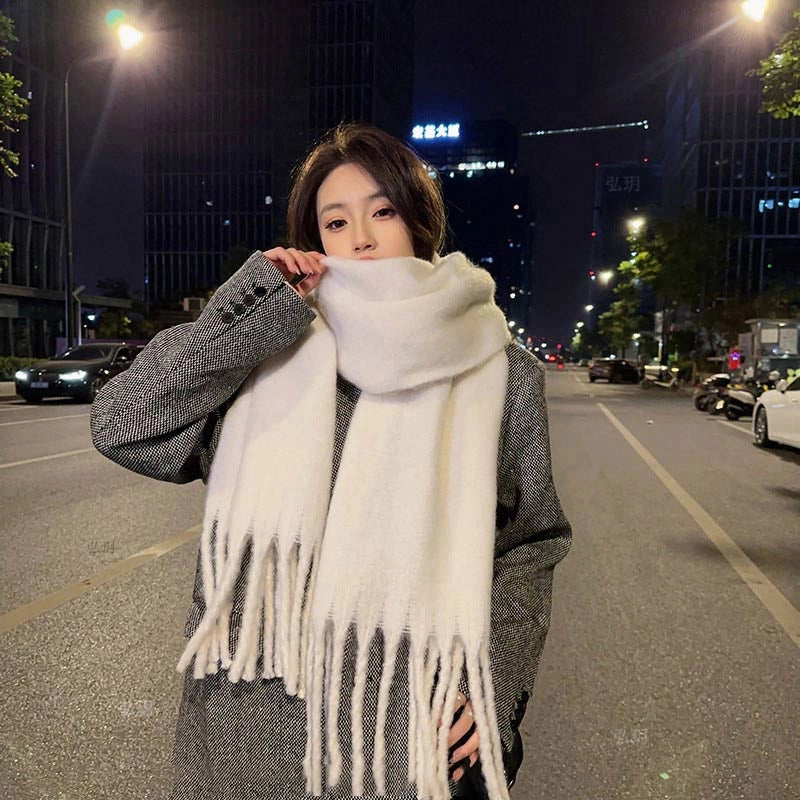 Unisex Cute Solid Color Solid Color Polyester Scarf