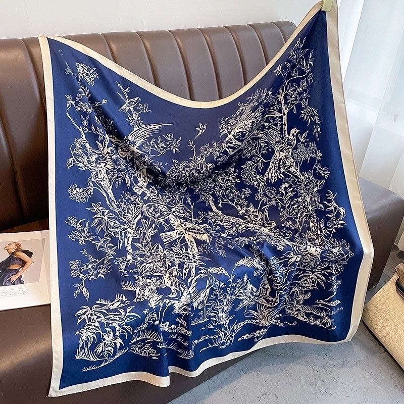 Women's Elegant Printing Polyester Printing Scarf