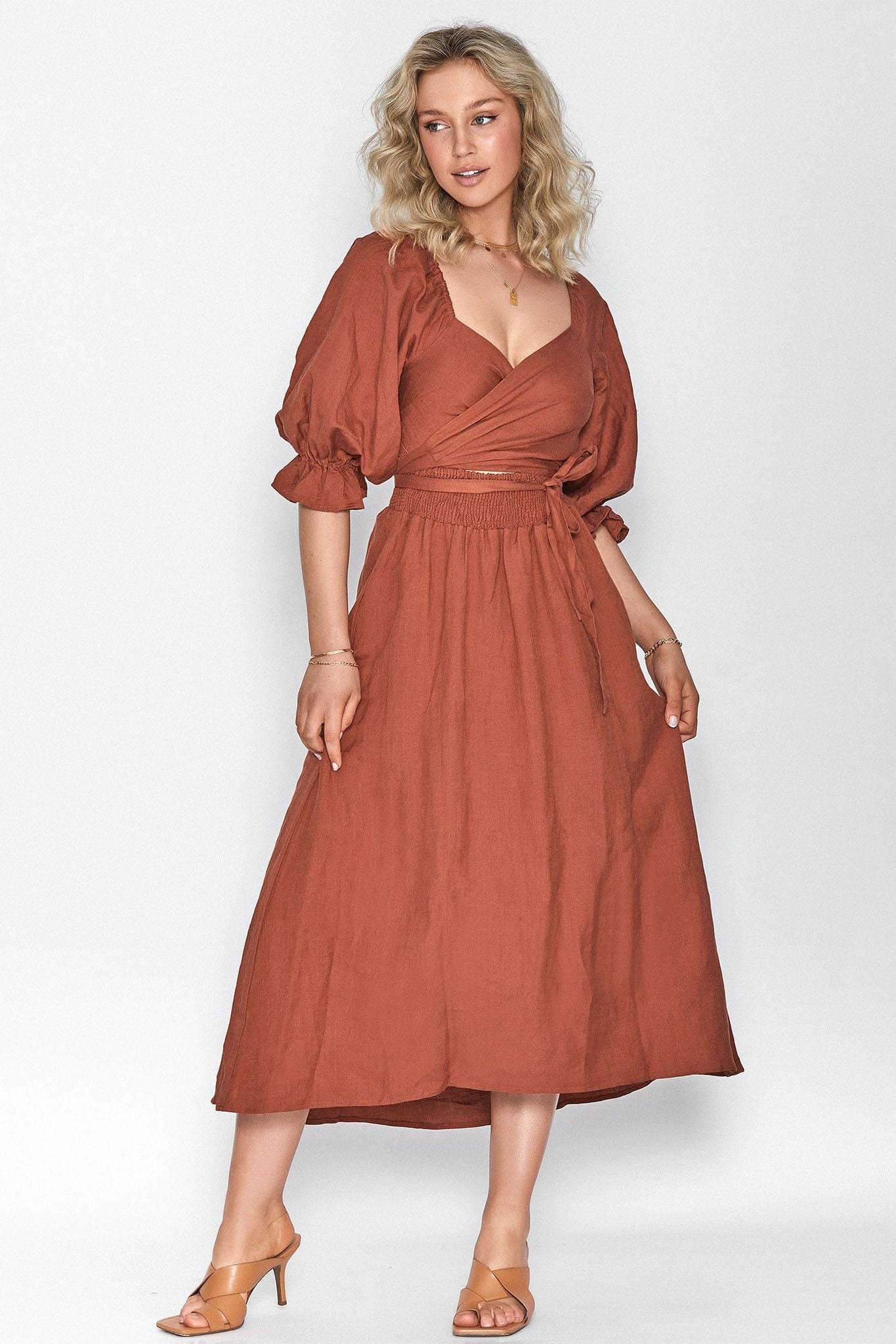 🔥Promotion - 49% OFF🔥French Ruffled Lantern Sleeves Multi-wear Dress