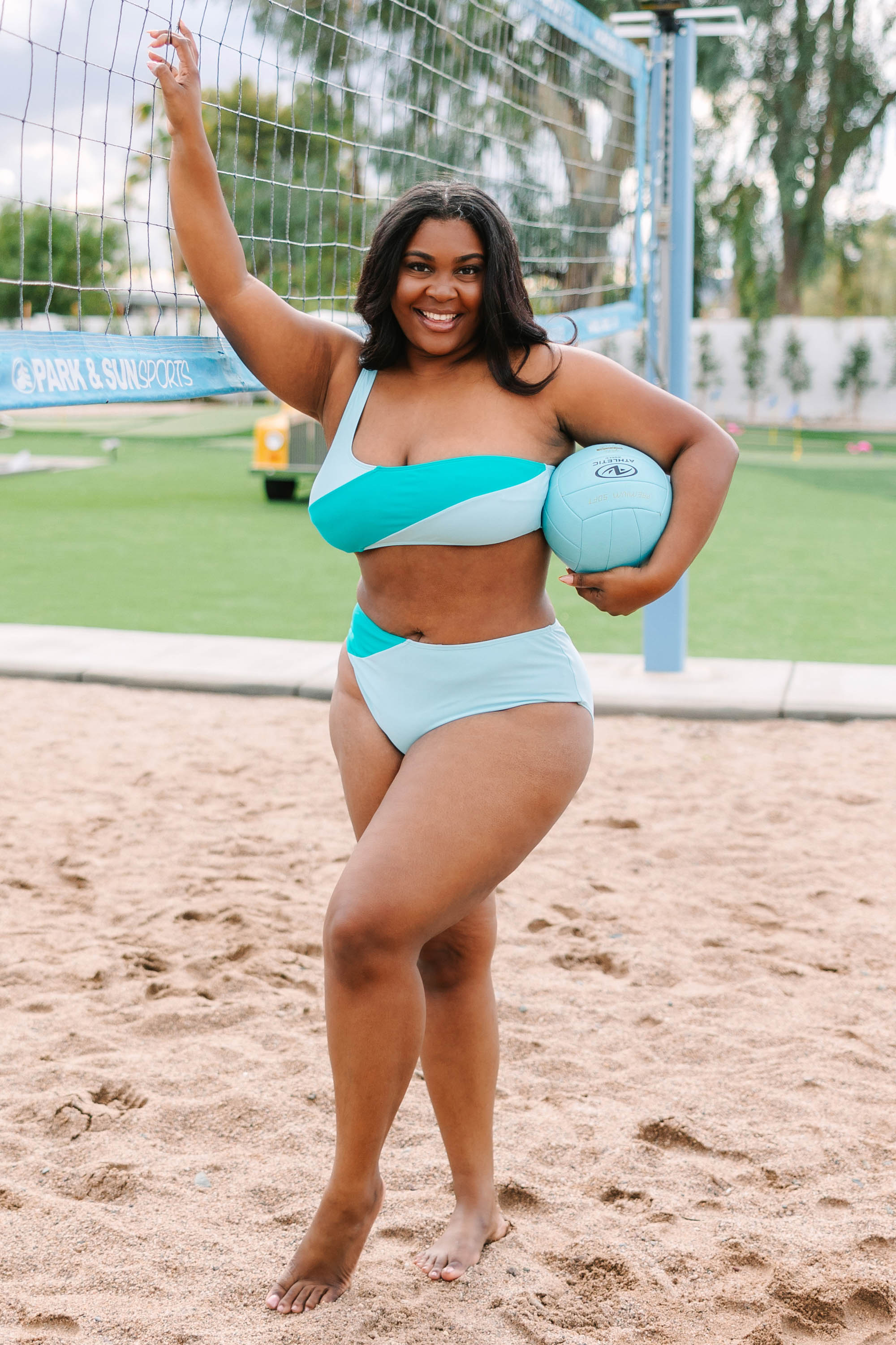 Love On The Horizon Swim Top. Mint