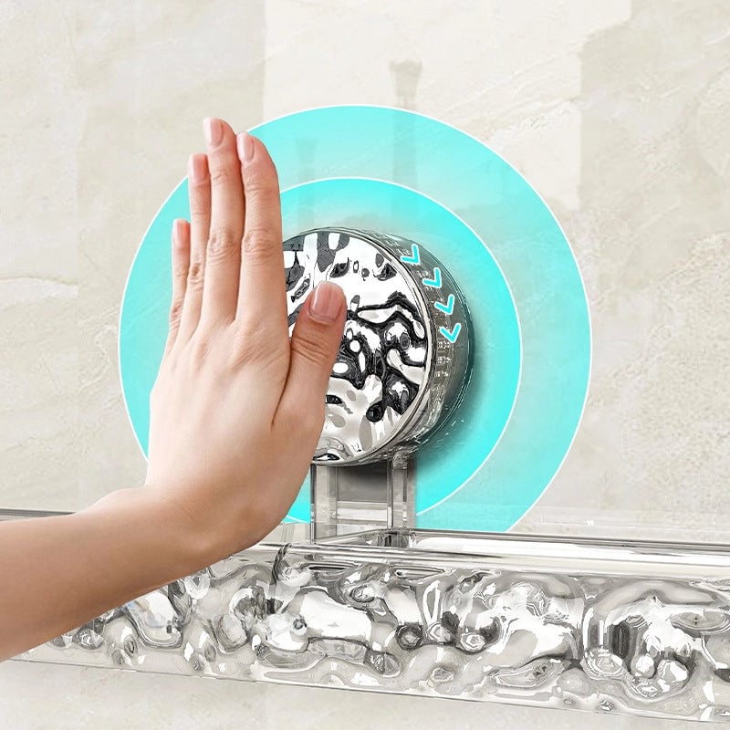 Glacier Pattern Bathroom Sucker Slipper Rack Toilet Non-perforated Wall-mounted Shoes Storage Rack Rack For Toilet