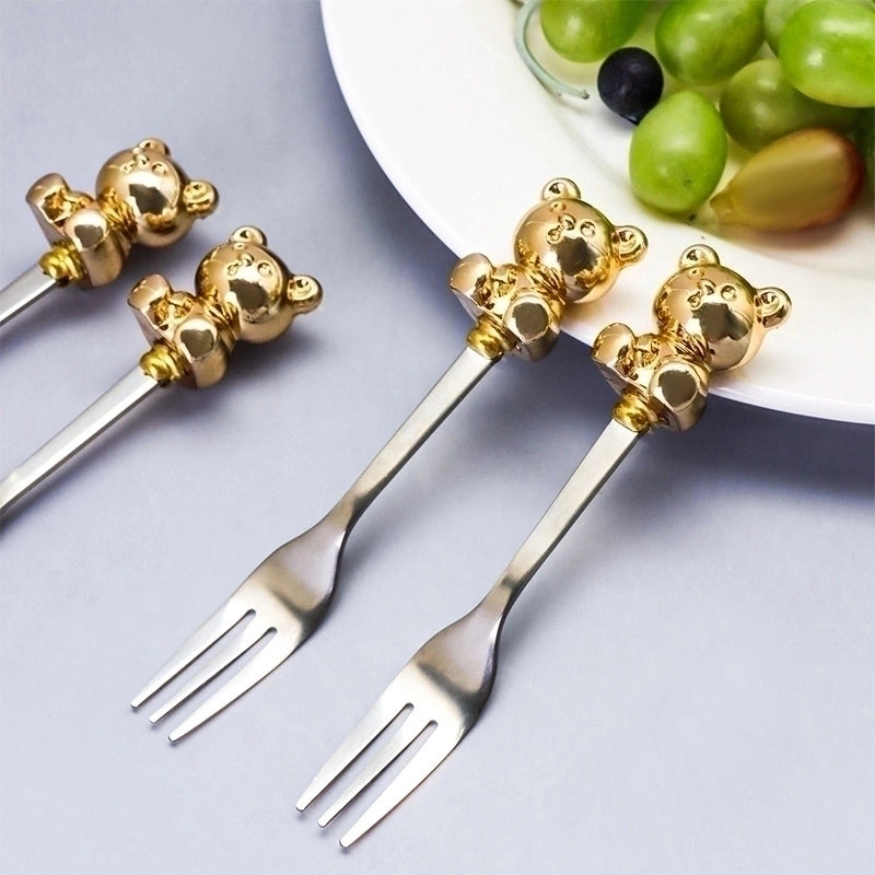 Cute Cartoon Stainless Steel Tableware 1 Piece