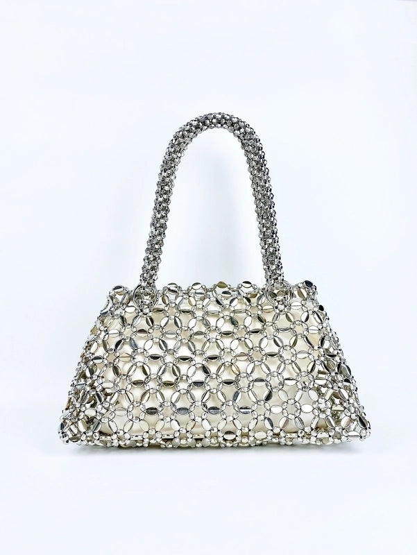 Women's Medium Arylic Solid Color Elegant Square Open Handbag
