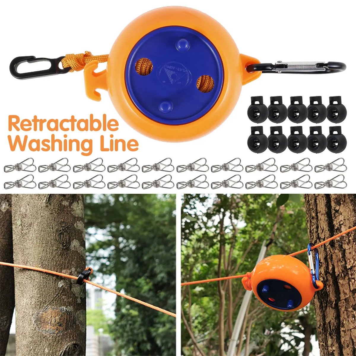 🔥LAST DAY 49% OFF - Adjustable Portable Travel Clothesline Cord