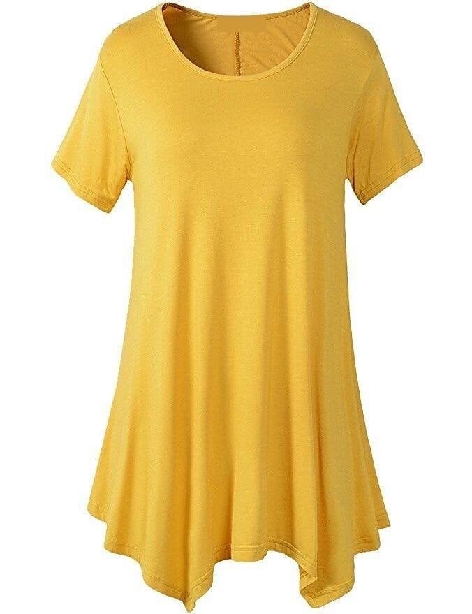 🔥Women's Summer Mid-length Short-sleeved T-shirt Loose Round Neck